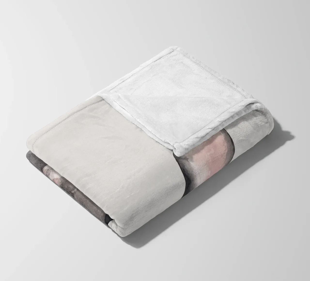 Acquerello di un coniglietto carino - murale per la camera dei bambini coperta in pile da Whole©