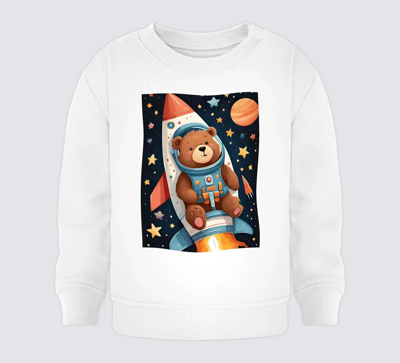 Bearonaut nello spazio felpa neonato da Doodle Dreams Art