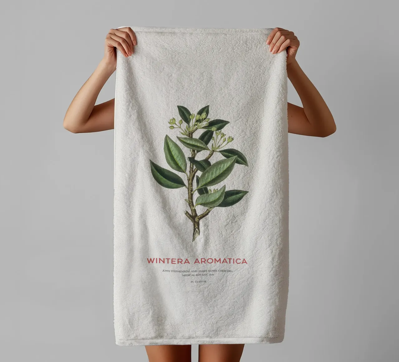 Canelo or Wintera Aromatica asciugamano da bagno da Vintagrafica