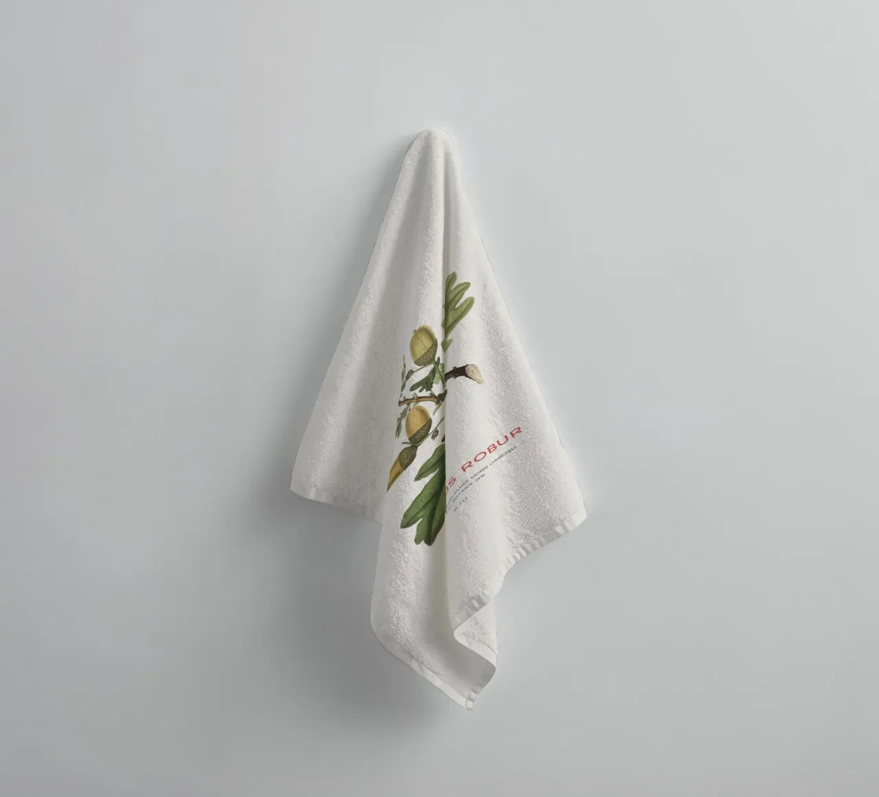 Quercia inglese o Quercus Robur asciugamano da bagno da Vintagrafica