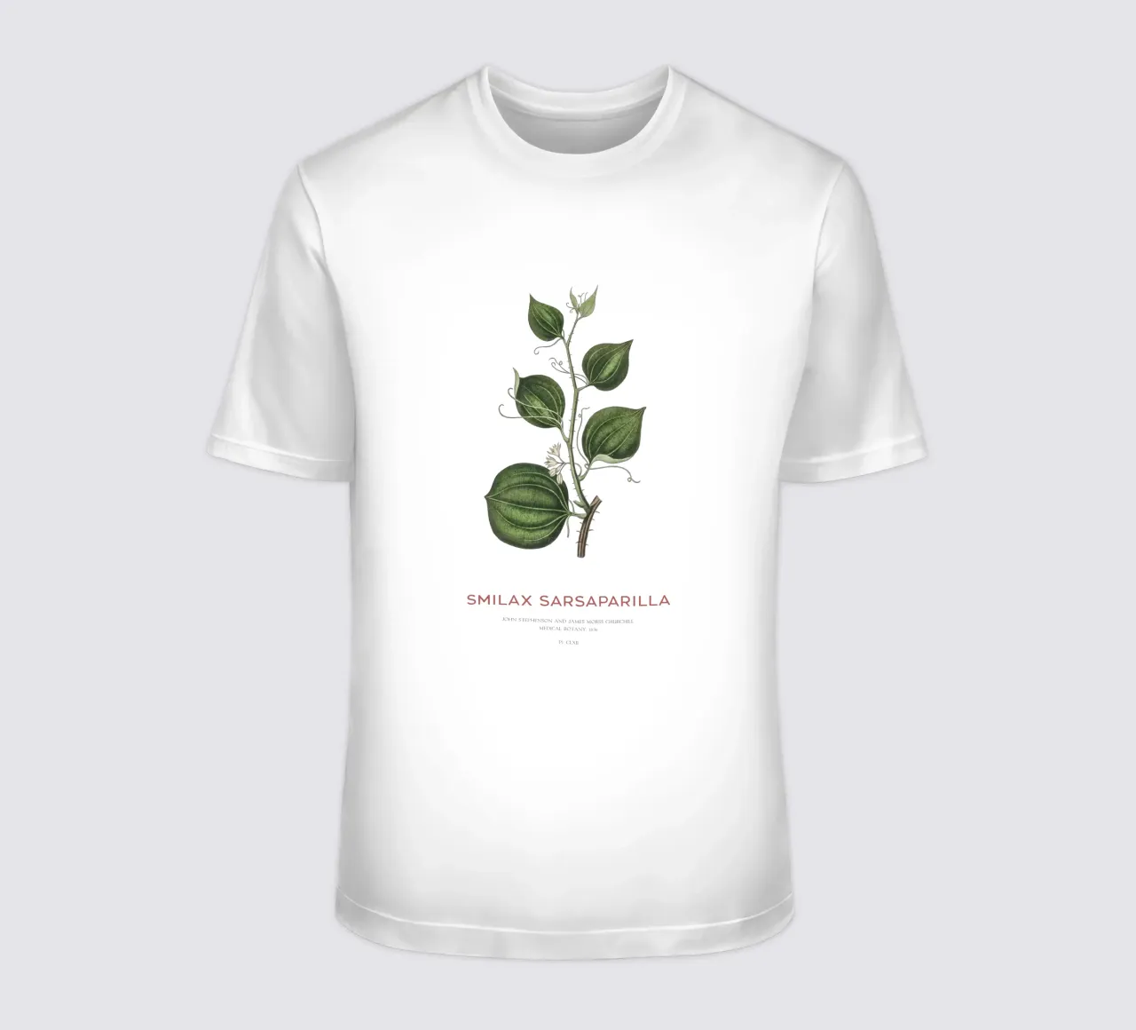 Sarsapariglia di gatto o Smilax t-shirt da Vintagrafica