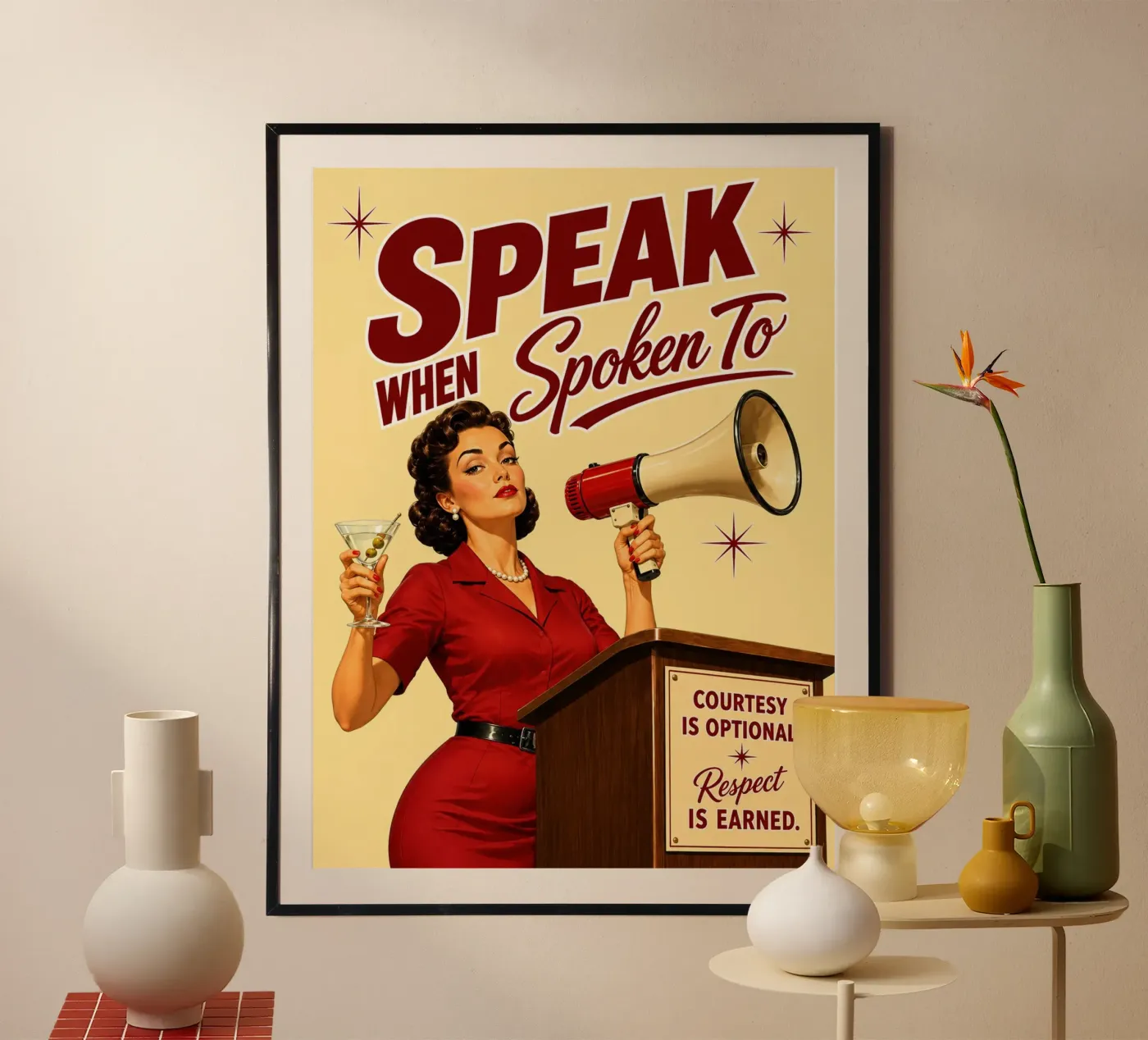 sprechen, wenn man angesprochen wird Poster von Avocadoz