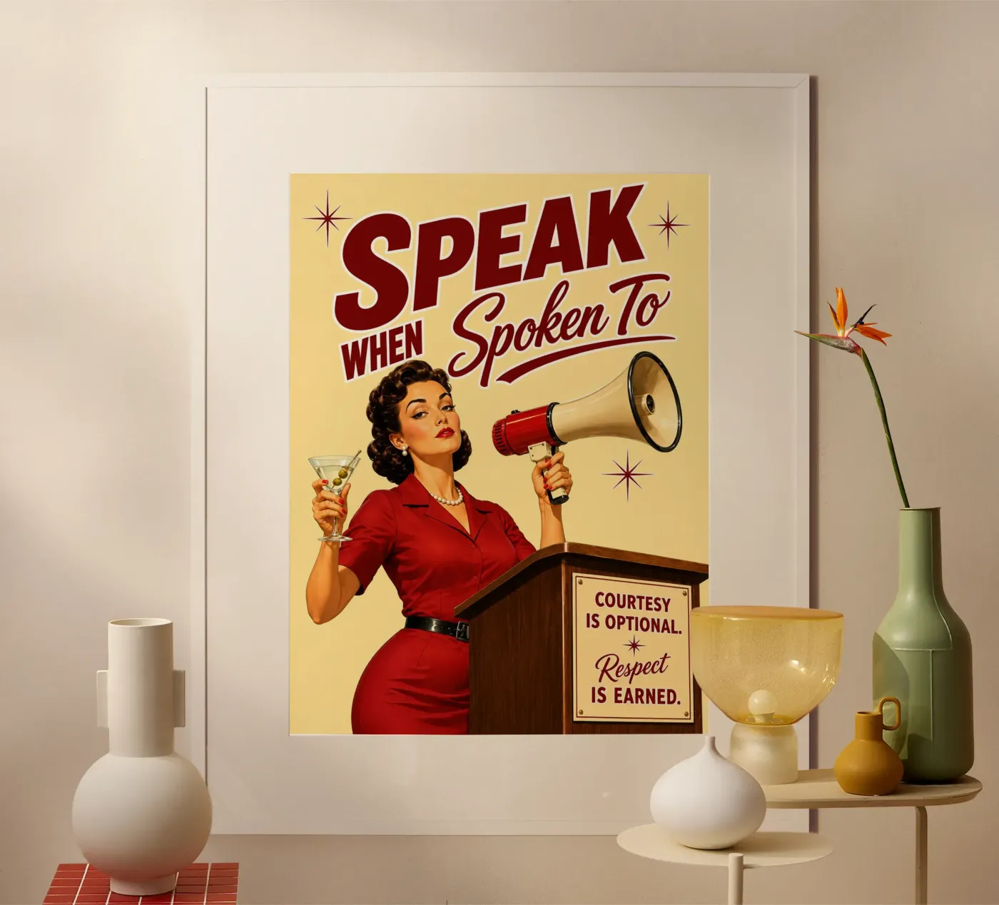sprechen, wenn man angesprochen wird Poster von Avocadoz