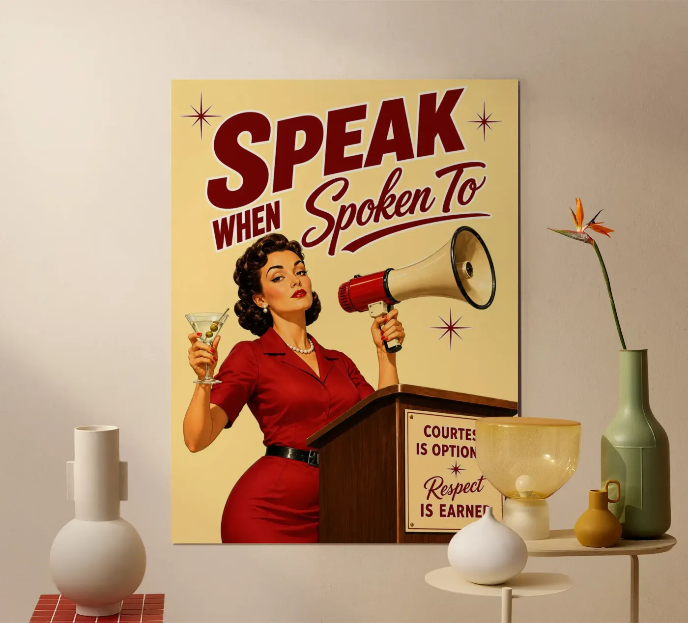 sprechen, wenn man angesprochen wird Poster von Avocadoz