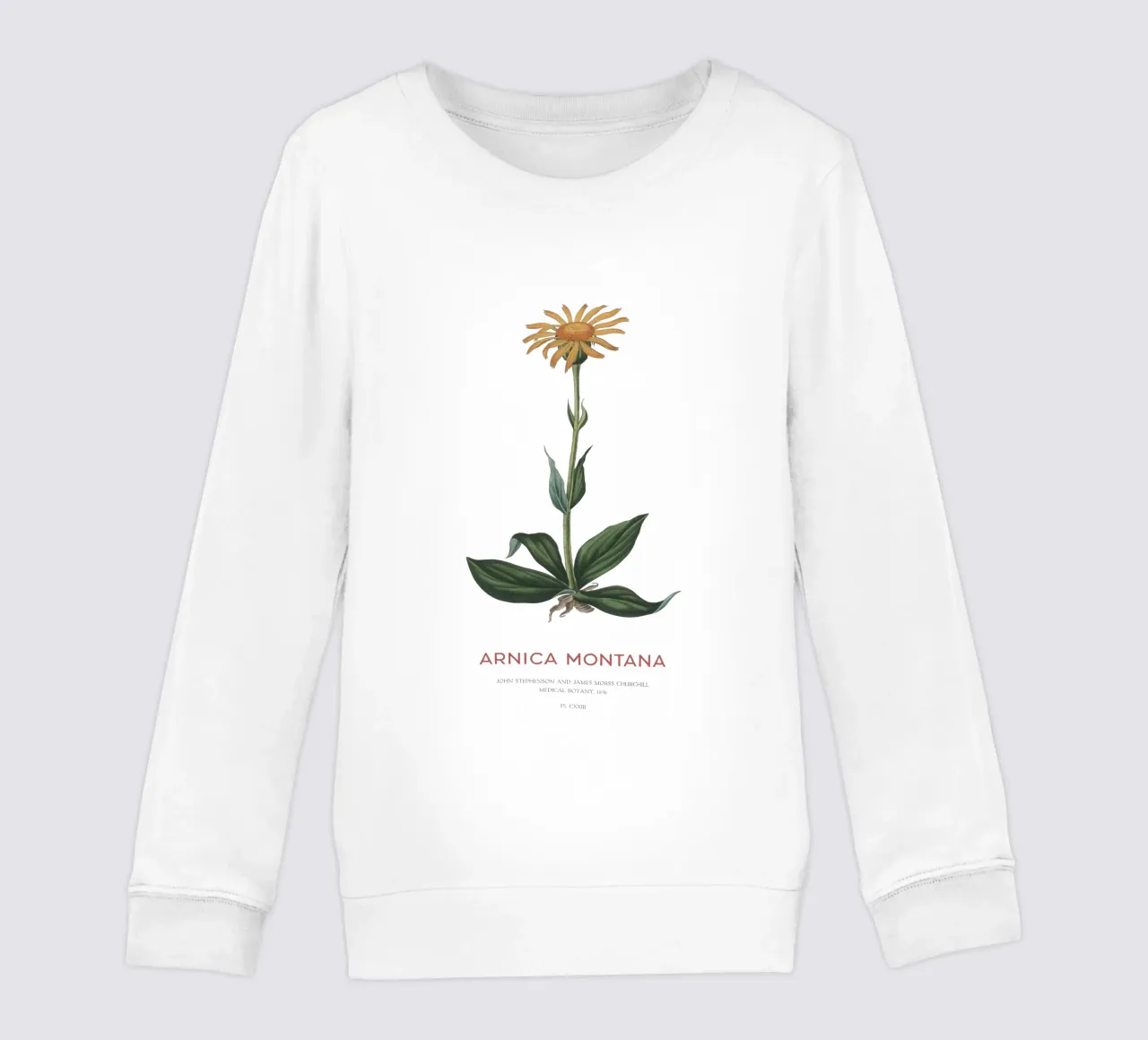 Bergtabak oder Arnika Montana Kinder Sweatshirt von Vintagrafica