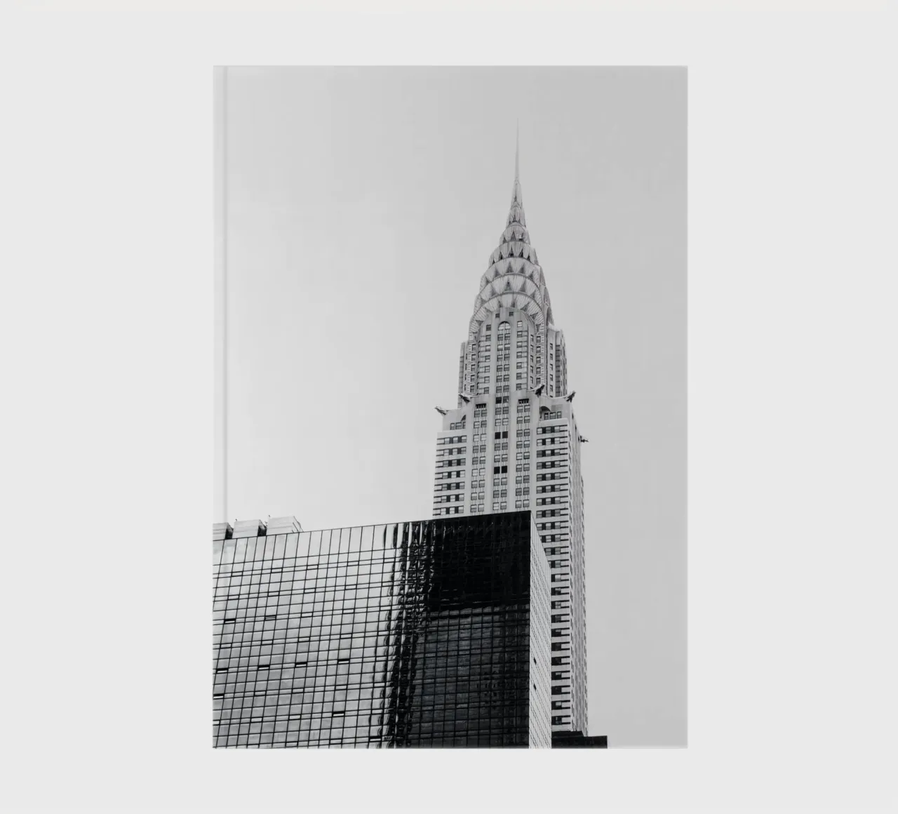 New York - Chrysler Builing in schwarzweiß notebook by Nadine Ginzel