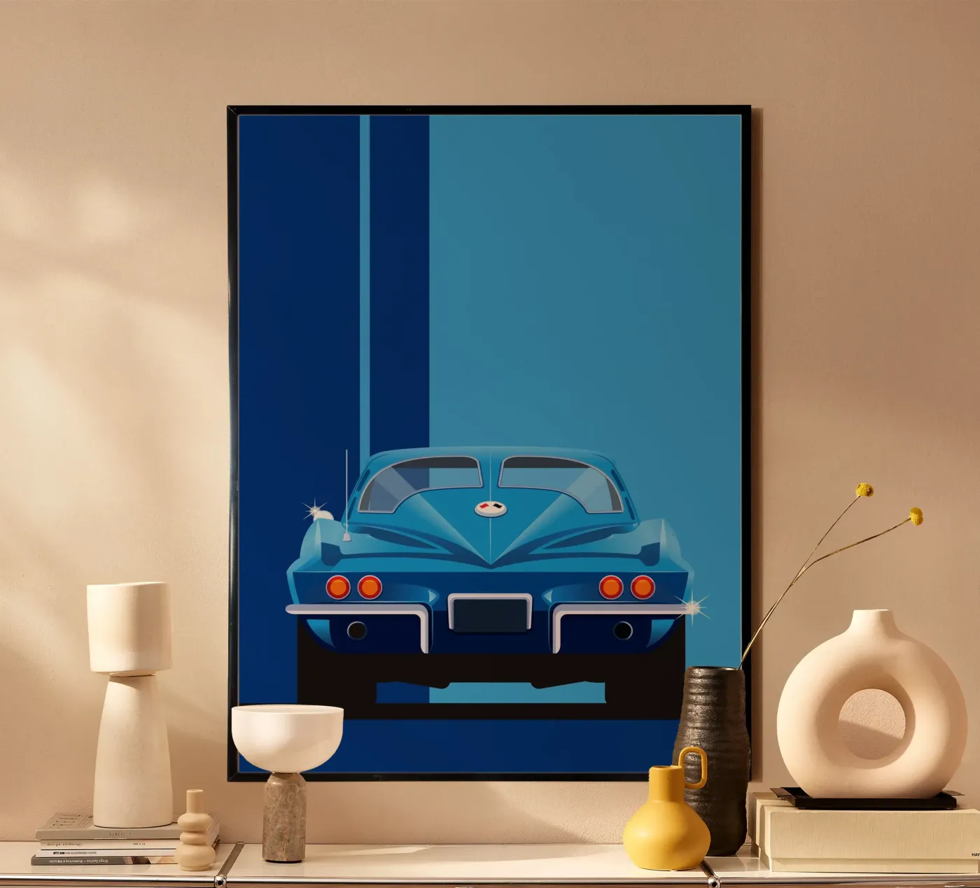 Corvette Stingray poster by Raphaël Delerue