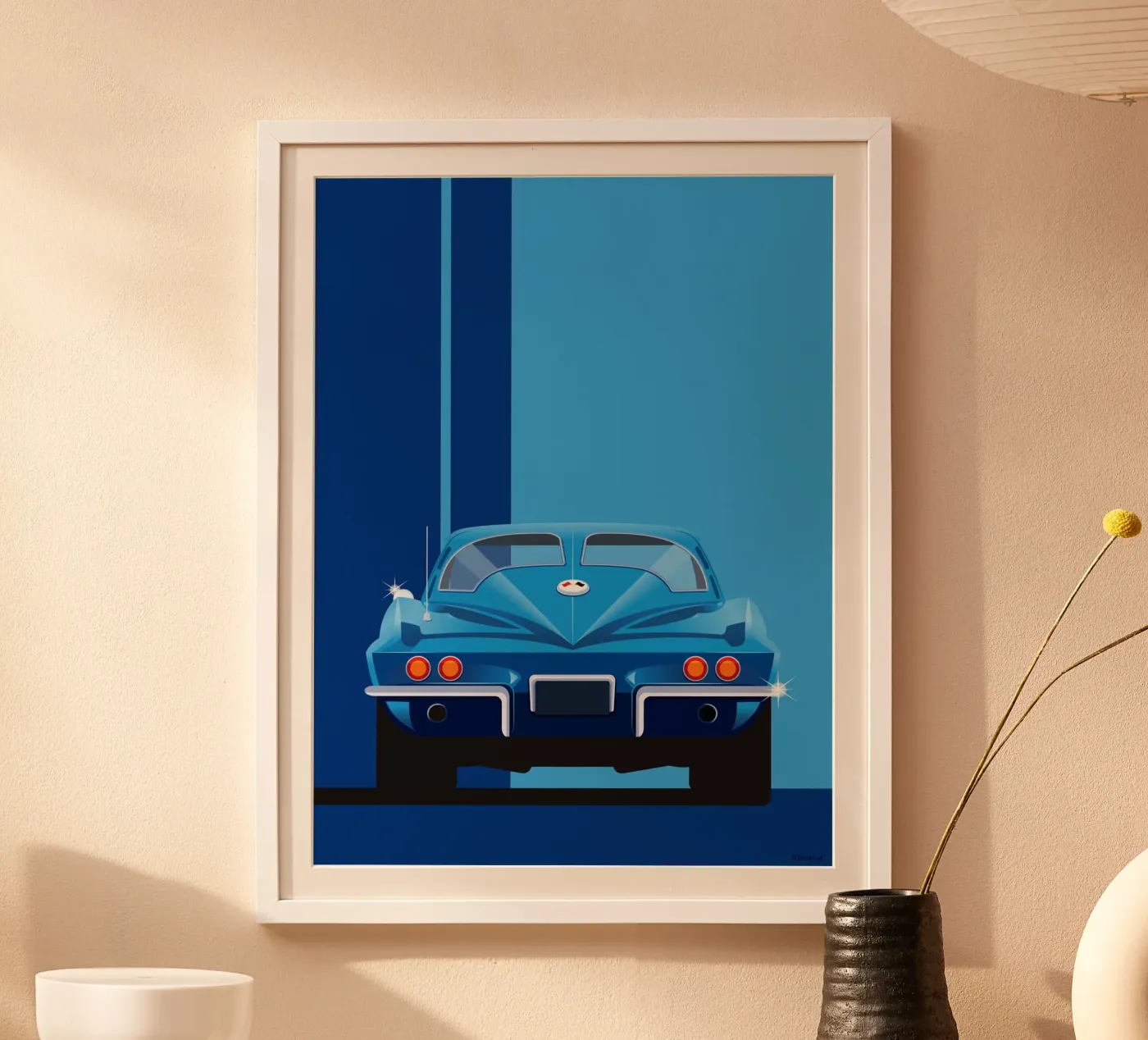 Corvette Stingray poster by Raphaël Delerue