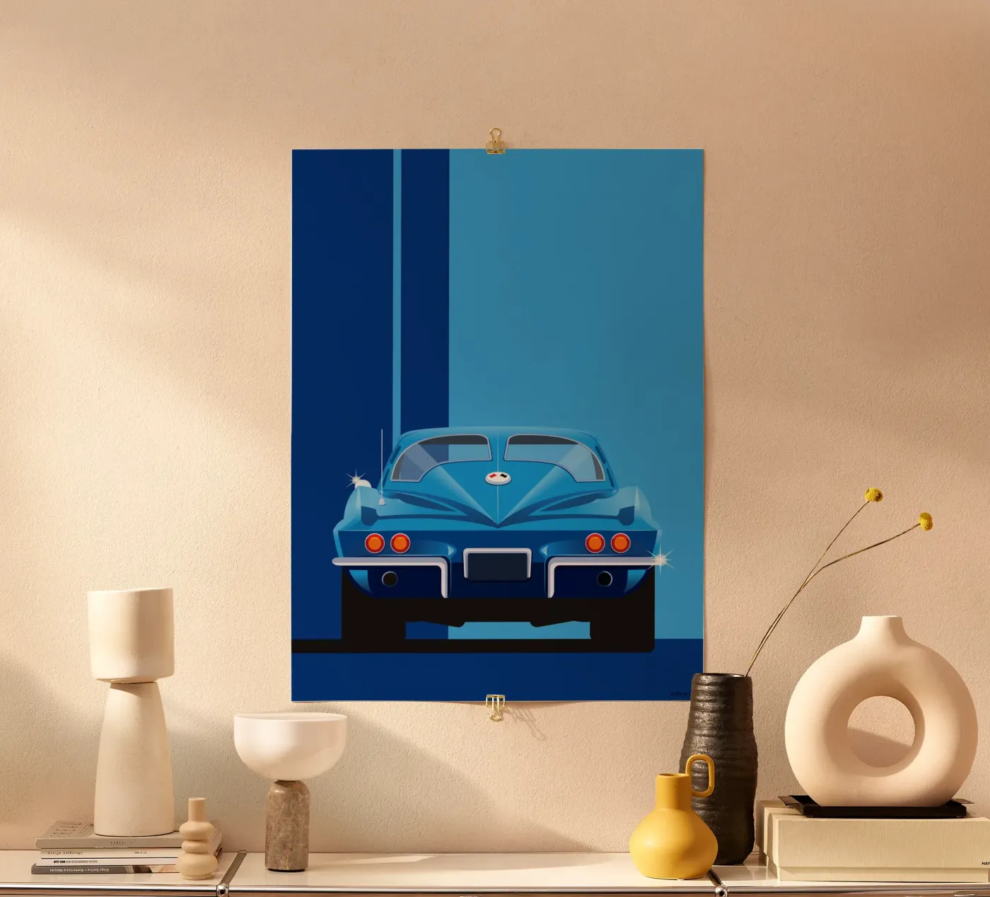 Corvette Stingray poster by Raphaël Delerue