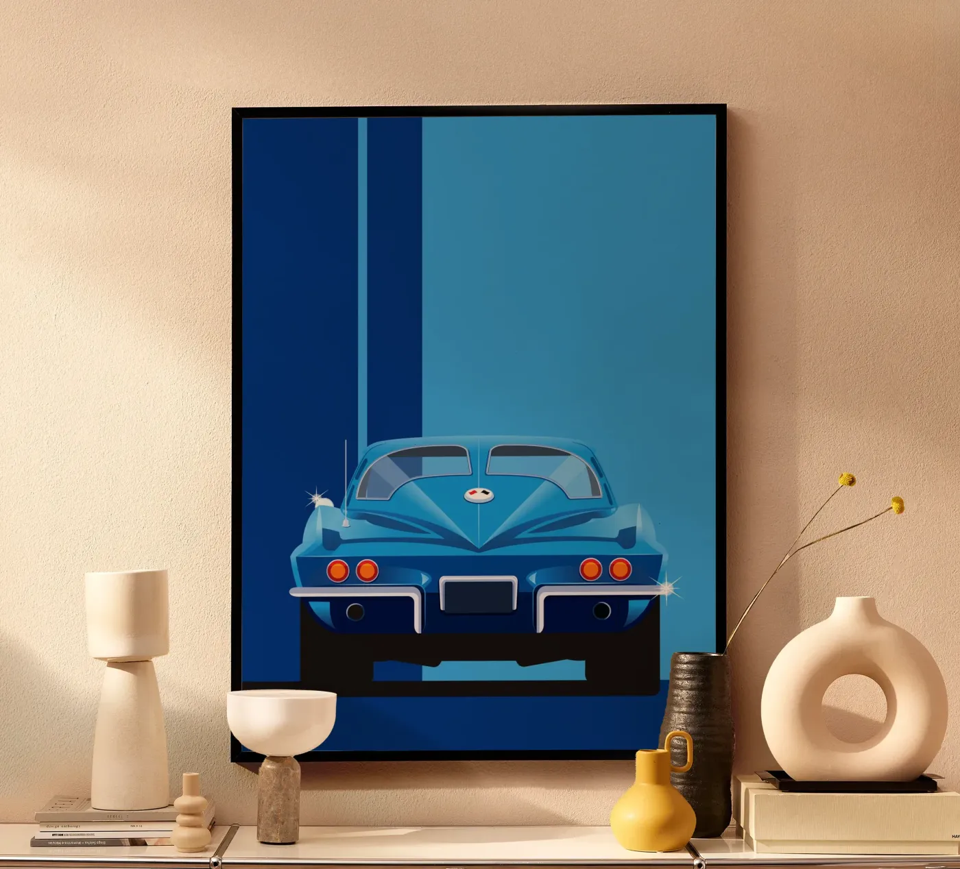 Corvette Stingray poster by Raphaël Delerue