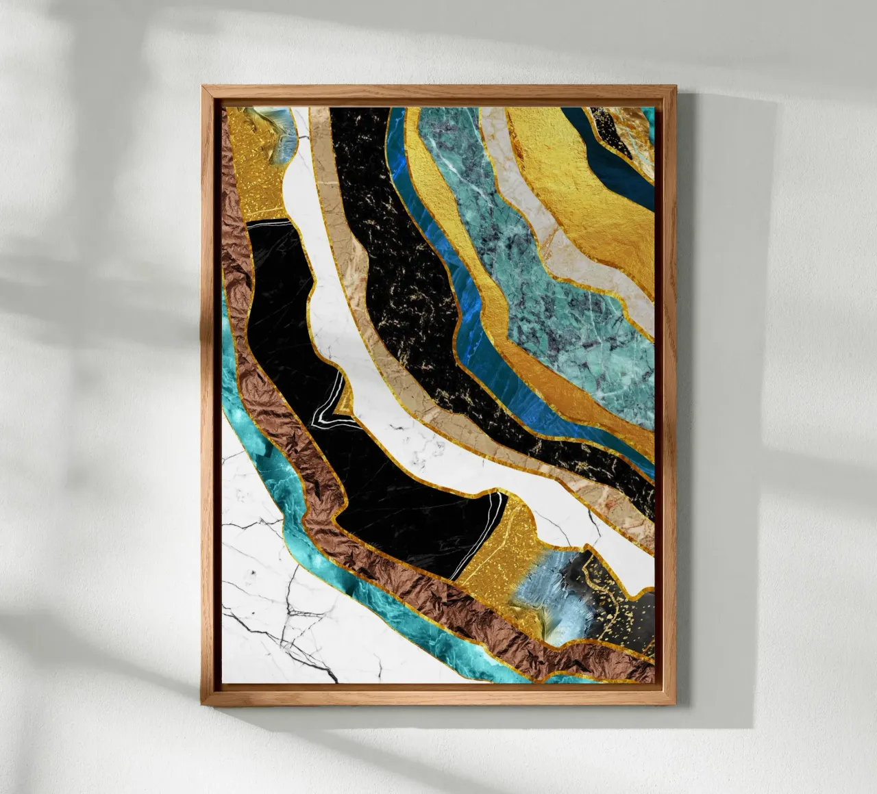 Abstract Geode alluminio dibond da Artsy Bessy