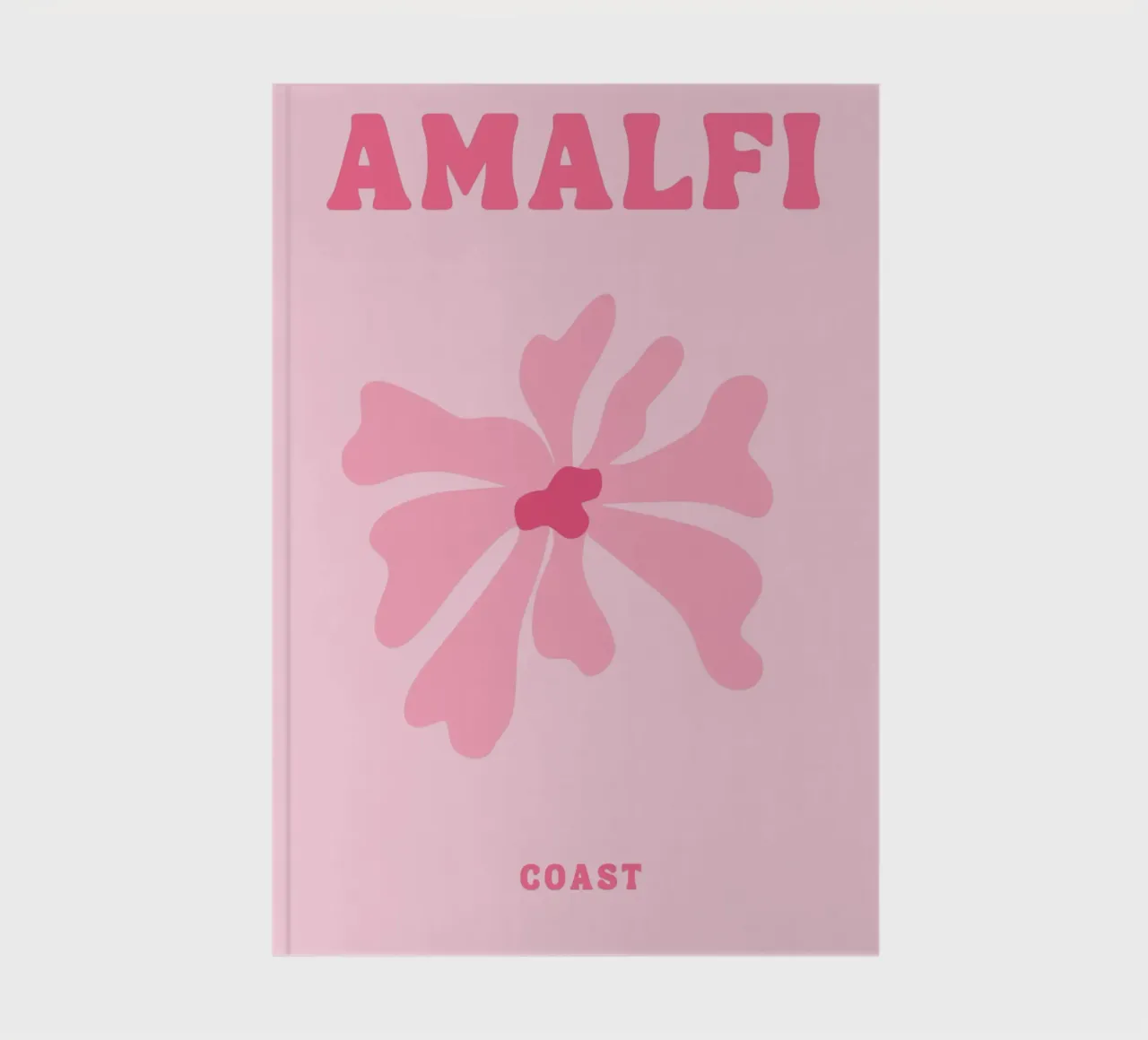 Amalfi Poster Print, Travel Poster, Preppy Room Decor notebook by pdigitalprints