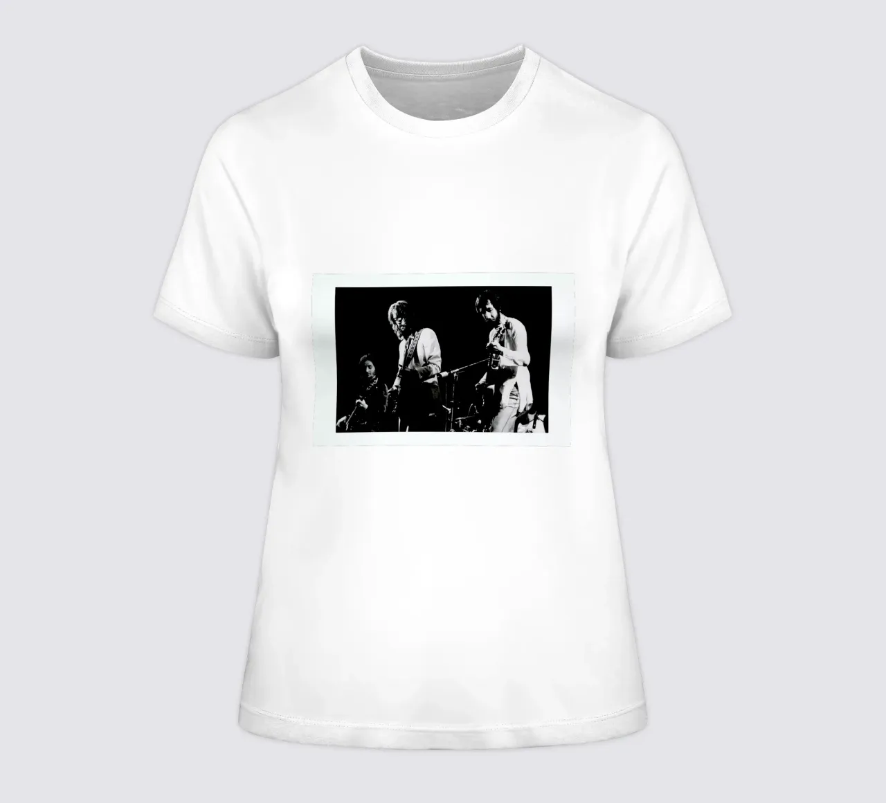Eric Clapton and Pete Townsend t-shirt da donna da Gallery Print and Art Limited