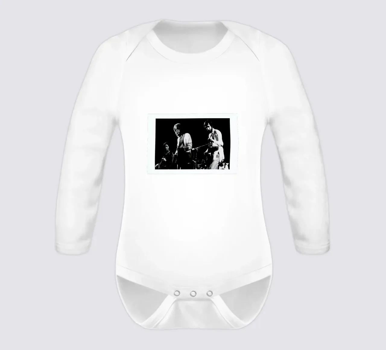 Eric Clapton and Pete Townsend body neonato maniche lunghe da Gallery Print and Art Limited