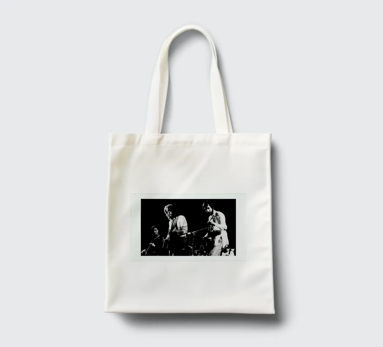 Eric Clapton and Pete Townsend borsa in juta da Gallery Print and Art Limited