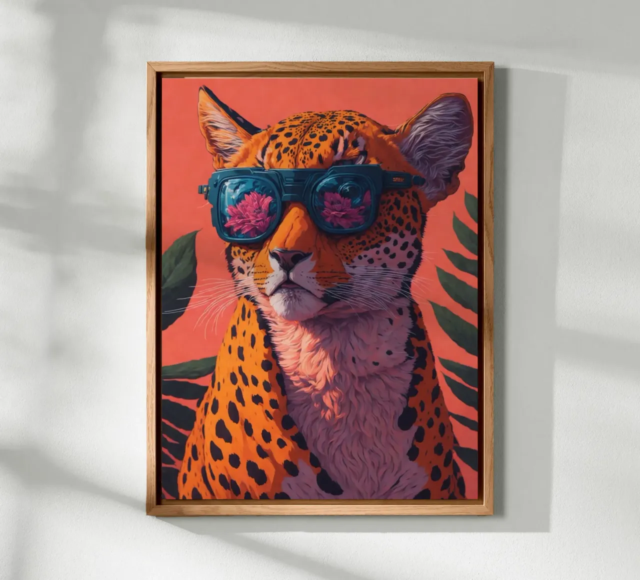 Retro Leopard pannello forex da Artsy Bessy