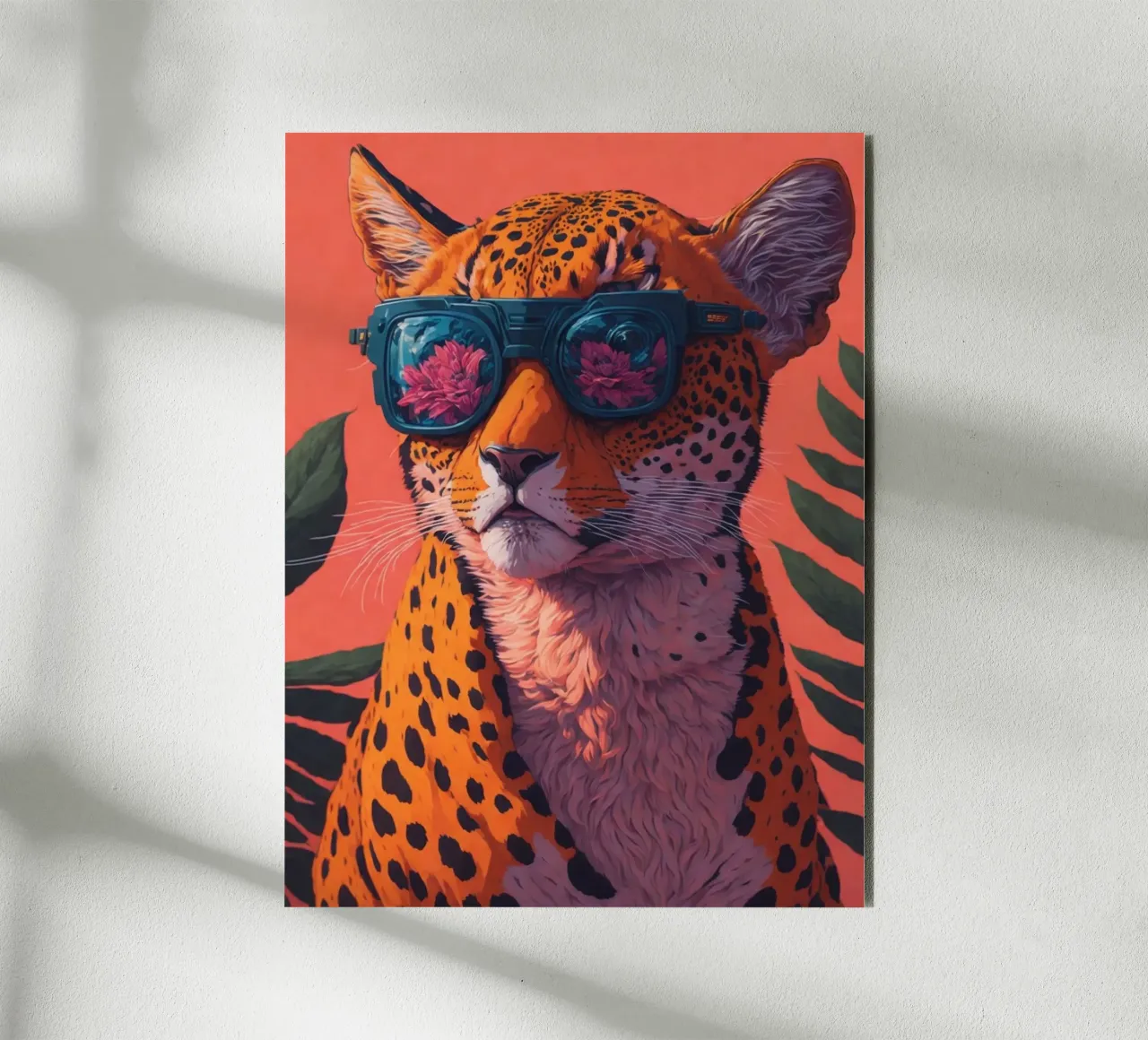 Retro Leopard pannello forex da Artsy Bessy