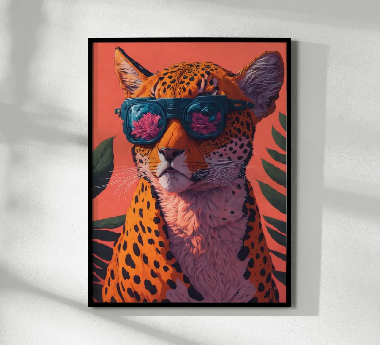 Retro Leopard poster da Artsy Bessy