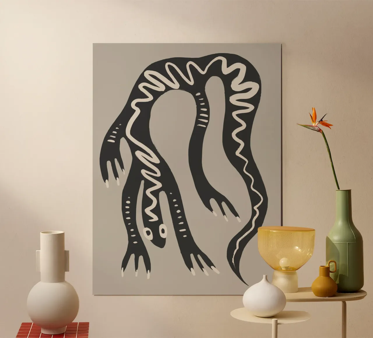 Desert Lizard poster da Artsy Bessy