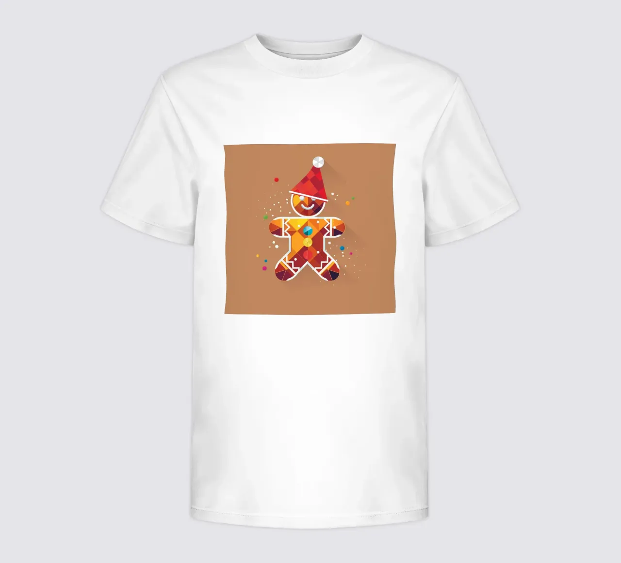 Farbenfroher Lebkuchenmann mit Hut – Weihnachtliches Design Kinder T-Shirt von namosh