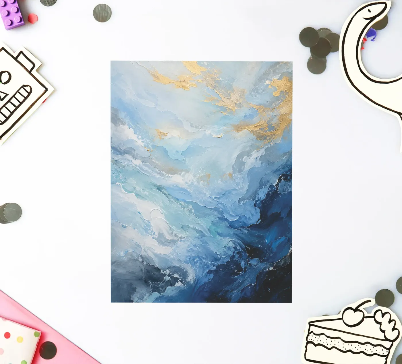 Celestial Tides sticker by Bojasweet