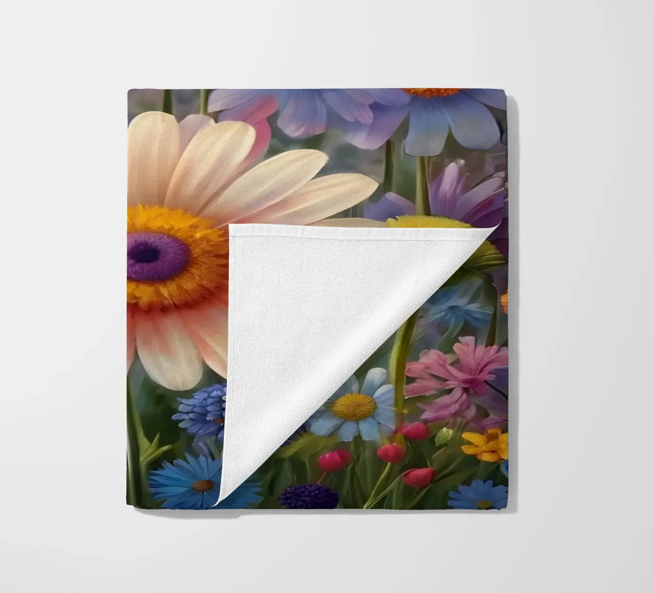 Prato di fiori selvatici con una farfalla telo mare da Charnwood Prints