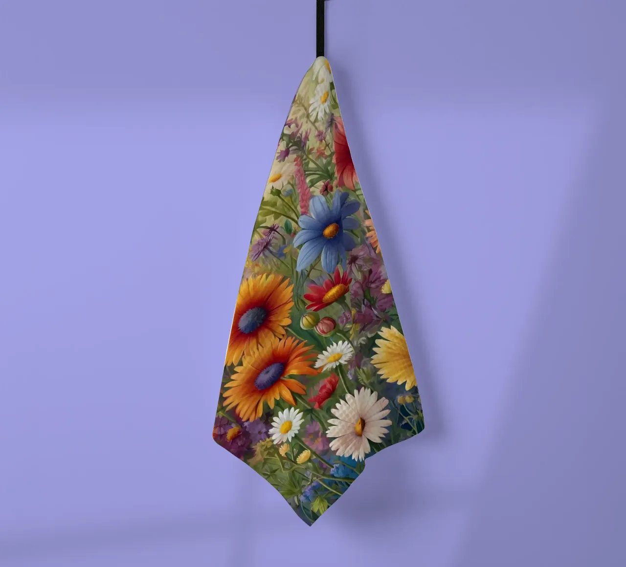 Fiori di campo colorati canovaccio da cucina da Charnwood Prints
