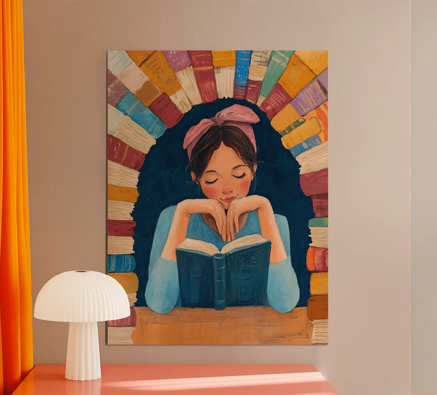 Reader in Book Nook poster da Freya