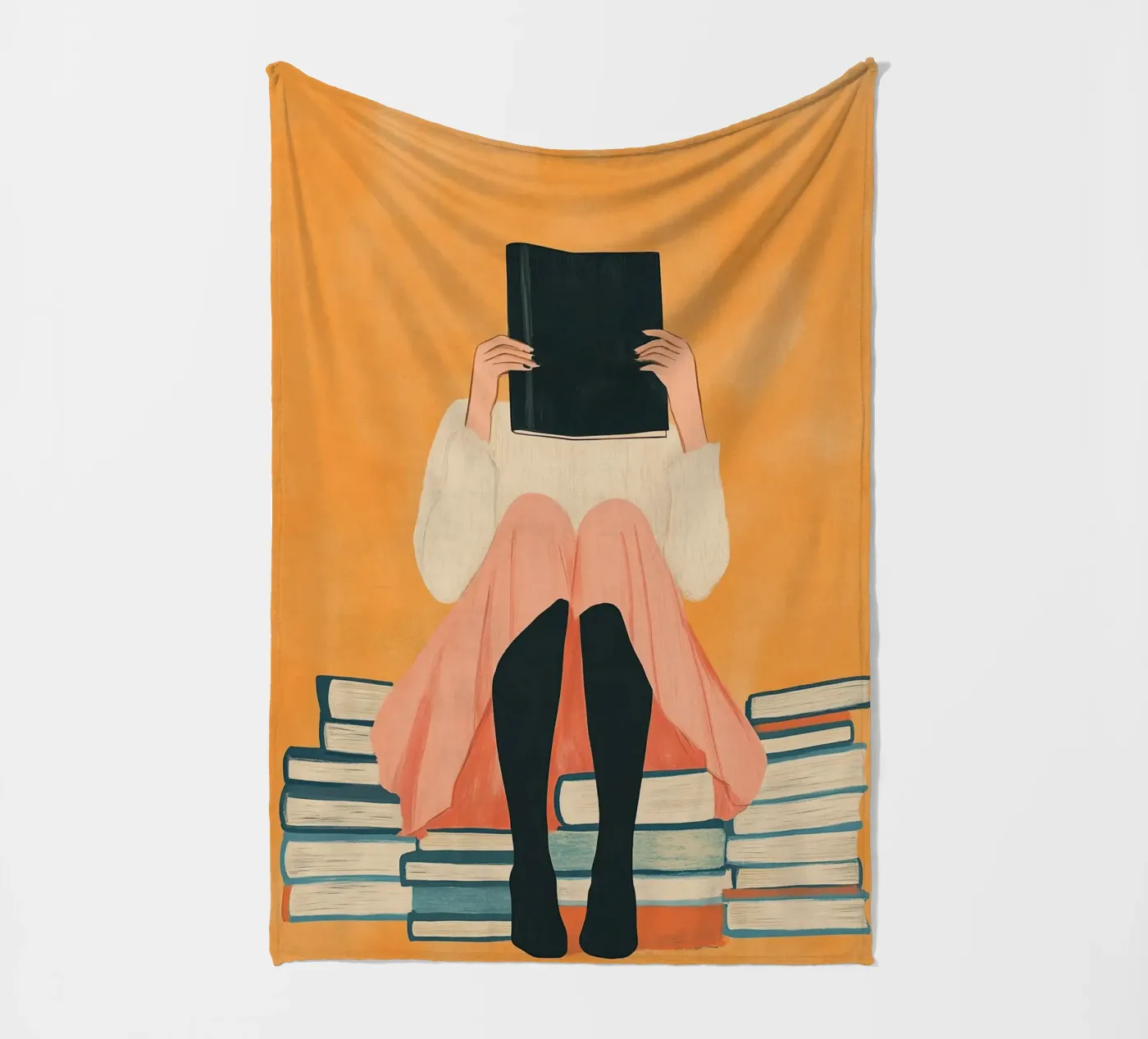 Hidden Book Reader Fleecedecke von Freya