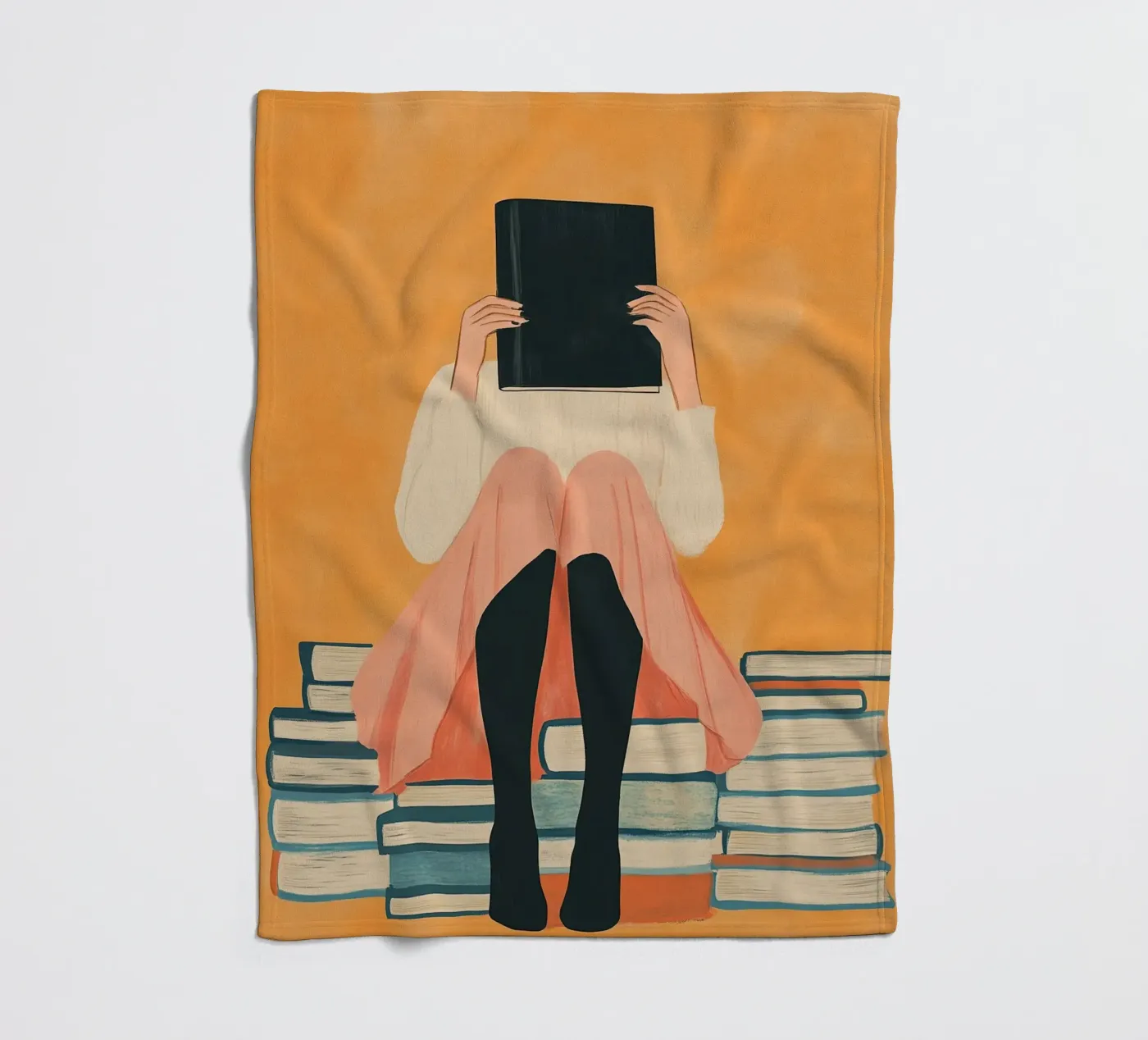Hidden Book Reader Fleecedecke von Freya