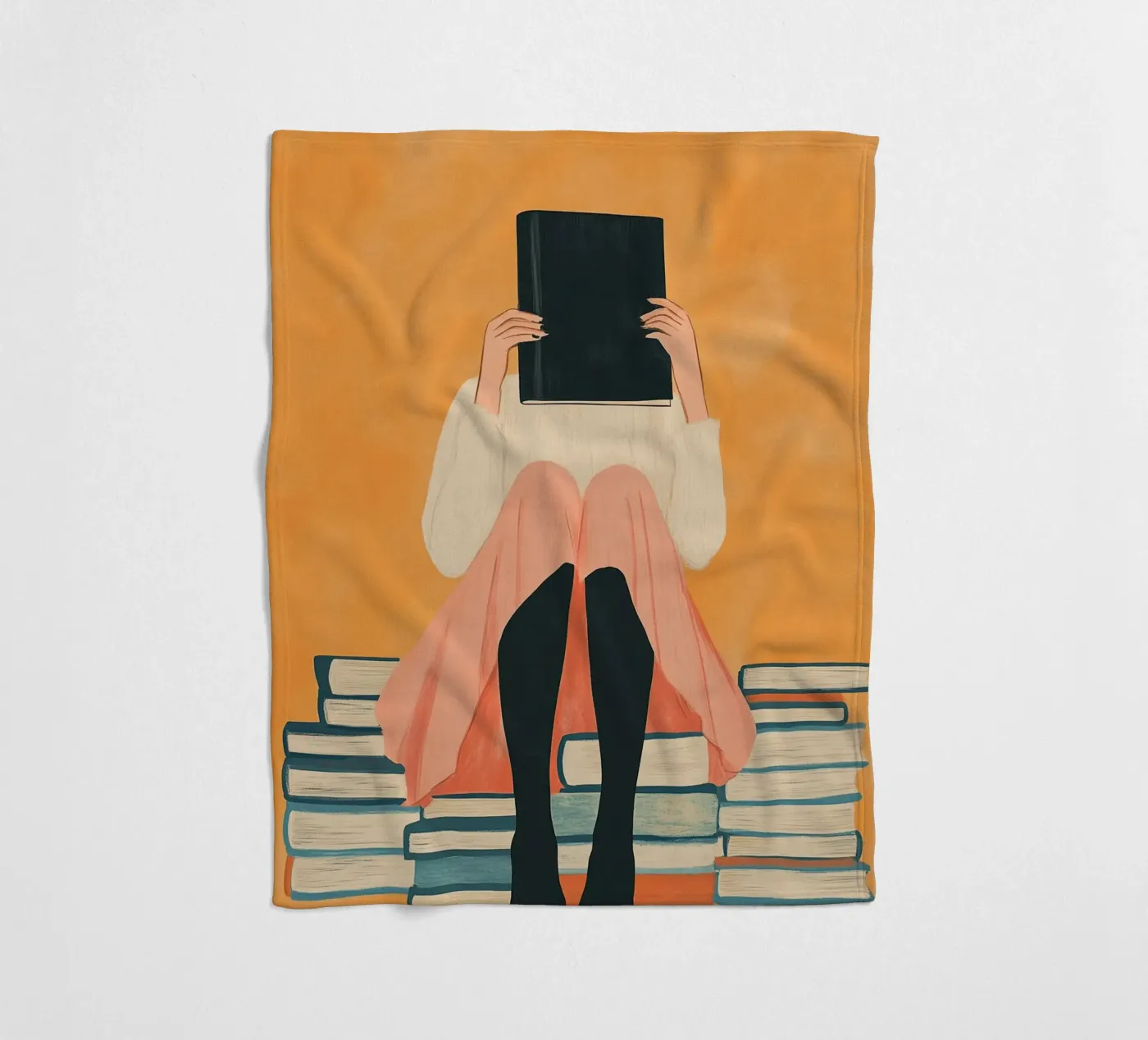Hidden Book Reader Fleecedecke von Freya