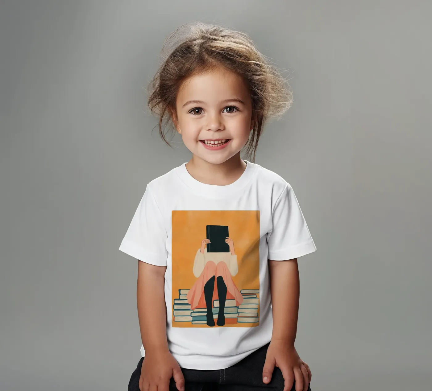 Hidden Book Reader t-shirt bambini da Freya