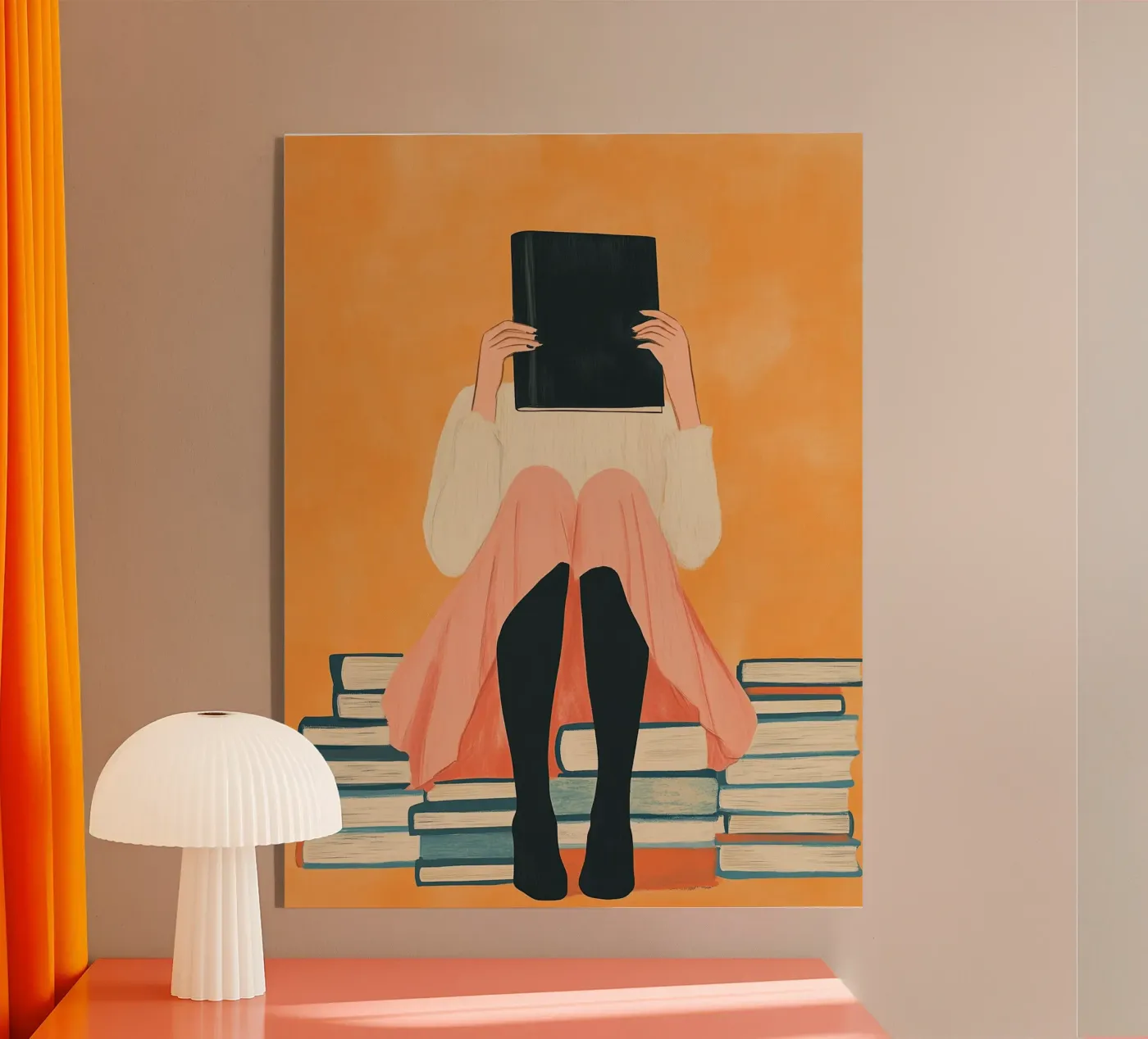 Hidden Book Reader plexiglas de Freya