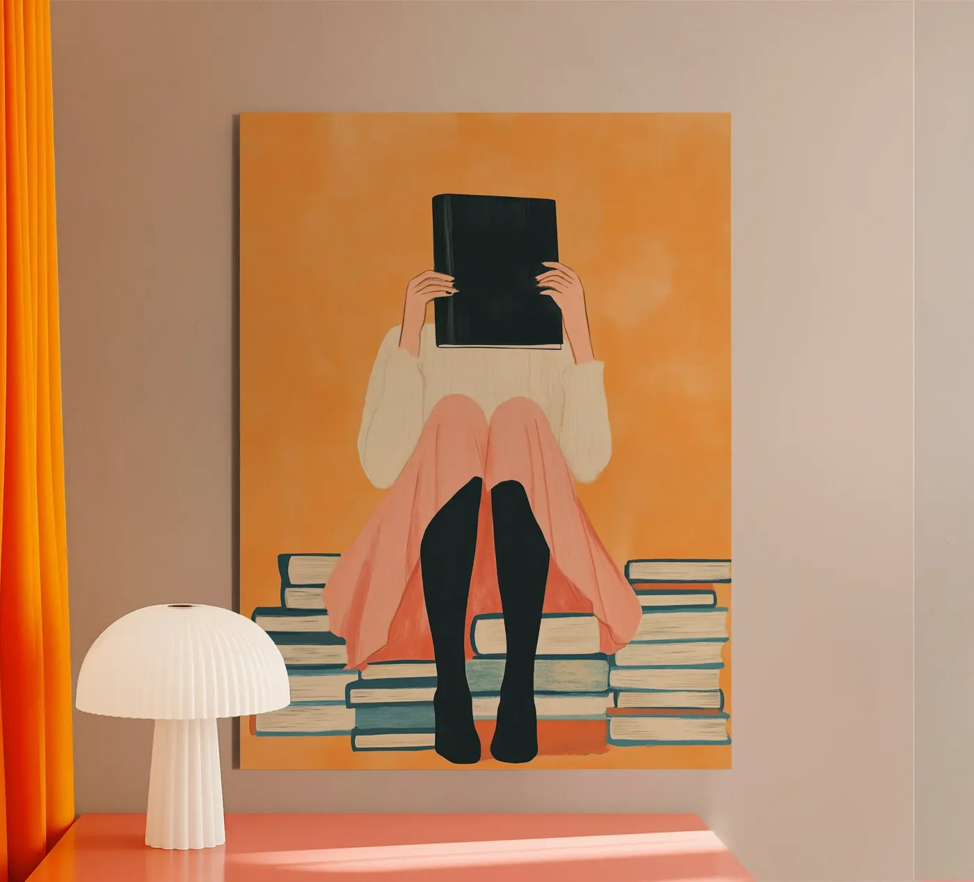 Hidden Book Reader alluminio dibond da Freya