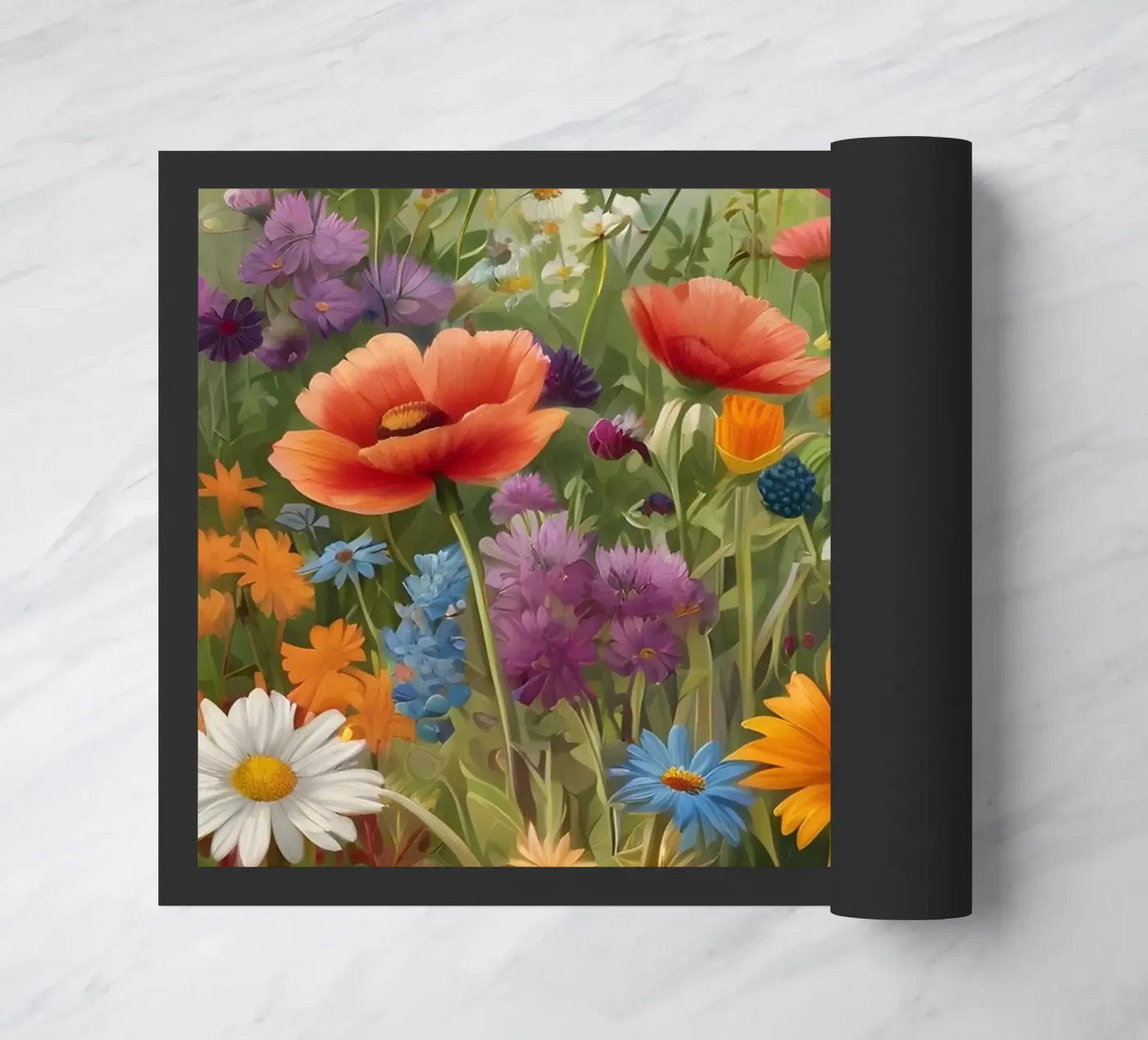 Wildflower Scene doormat by Charnwood Prints