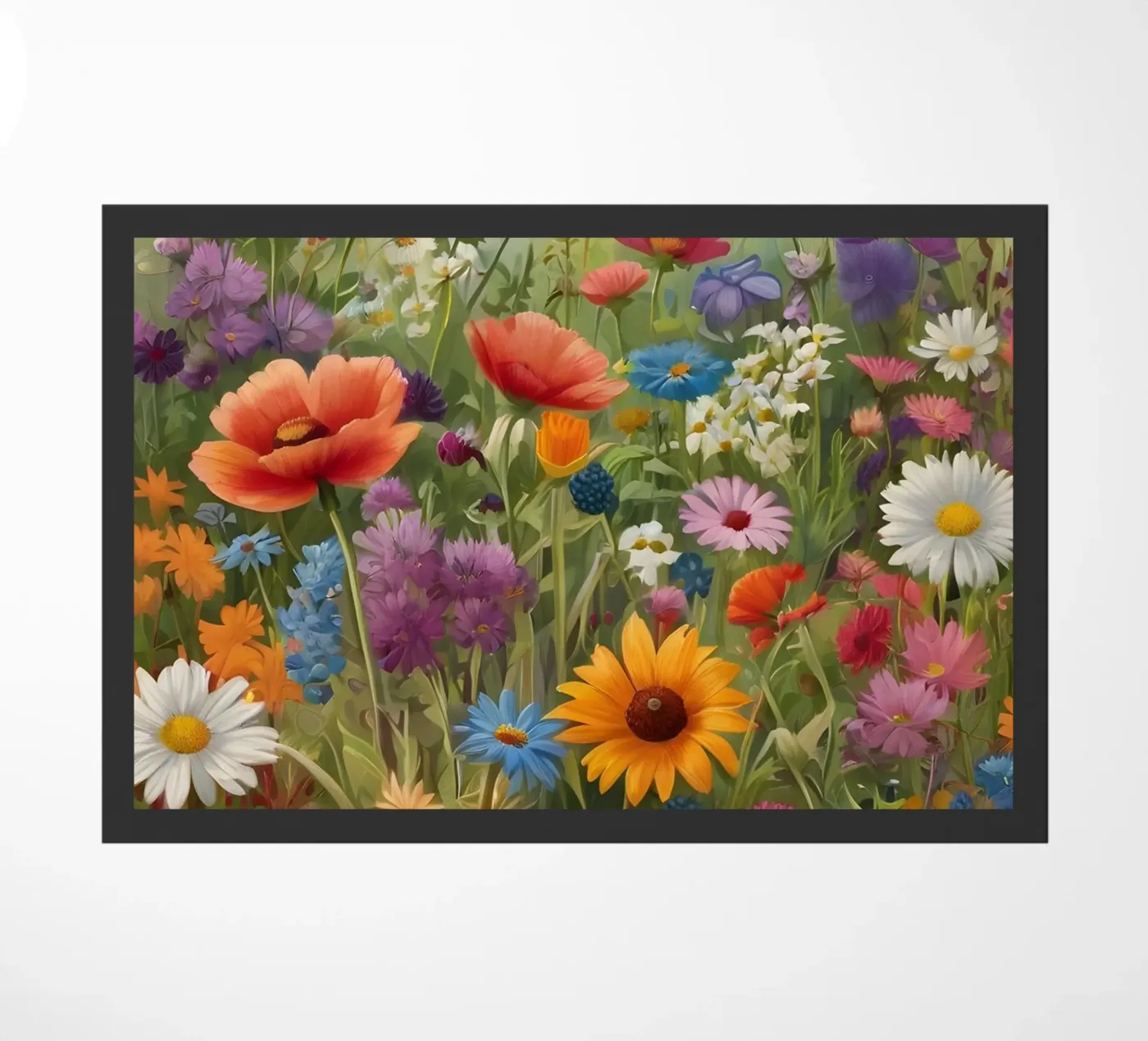 Wildflower Scene doormat by Charnwood Prints