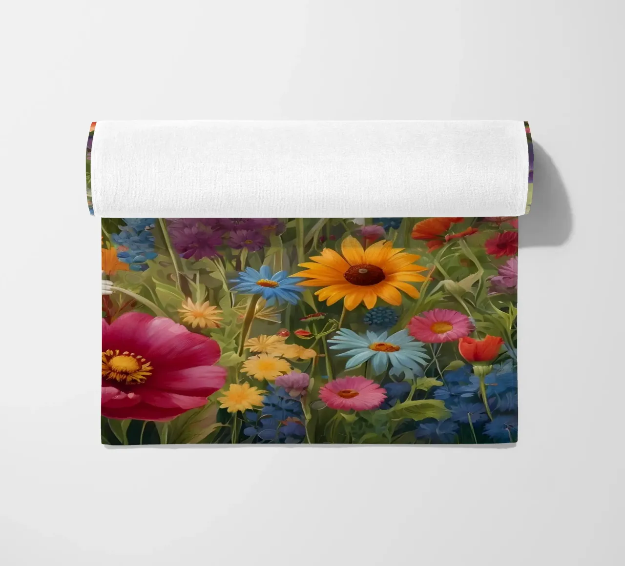 Scena di fiori selvatici telo mare da Charnwood Prints