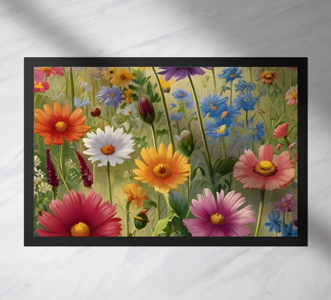 Prato dei fiori selvatici zerbino da Charnwood Prints