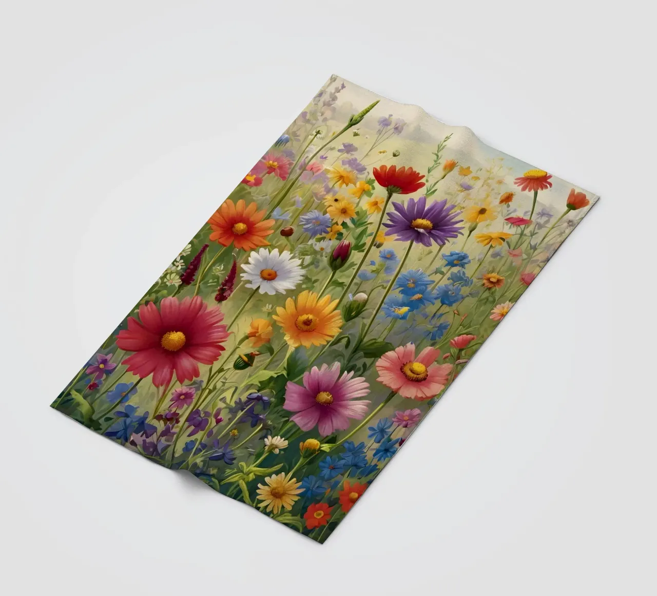 Prato dei fiori selvatici coperta in pile da Charnwood Prints
