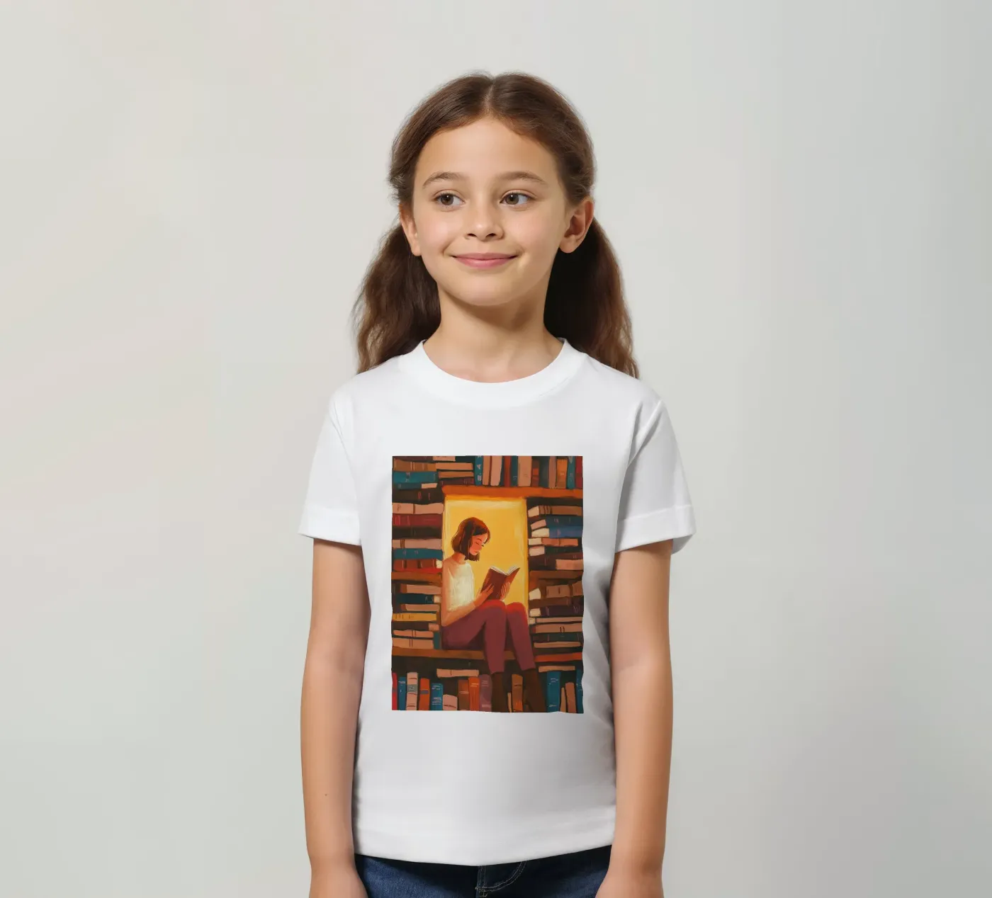 Cozy Library Reader t-shirt bambini da Freya