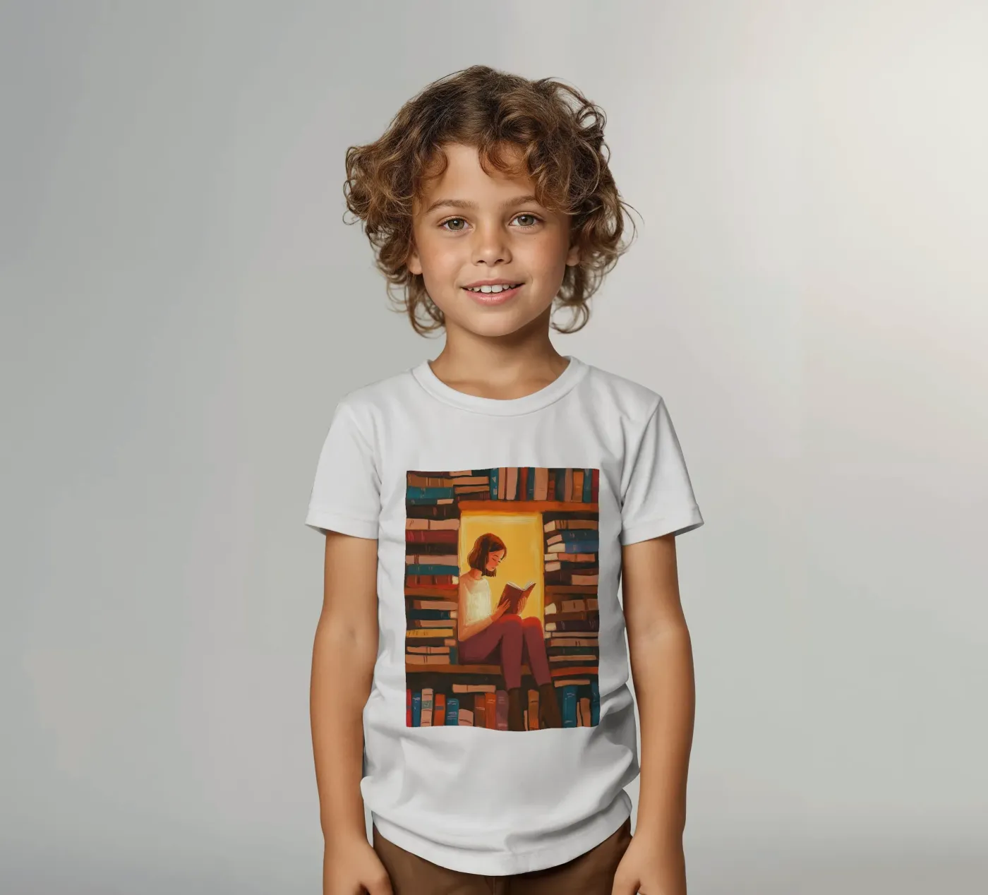 Cozy Library Reader t-shirt bambini da Freya