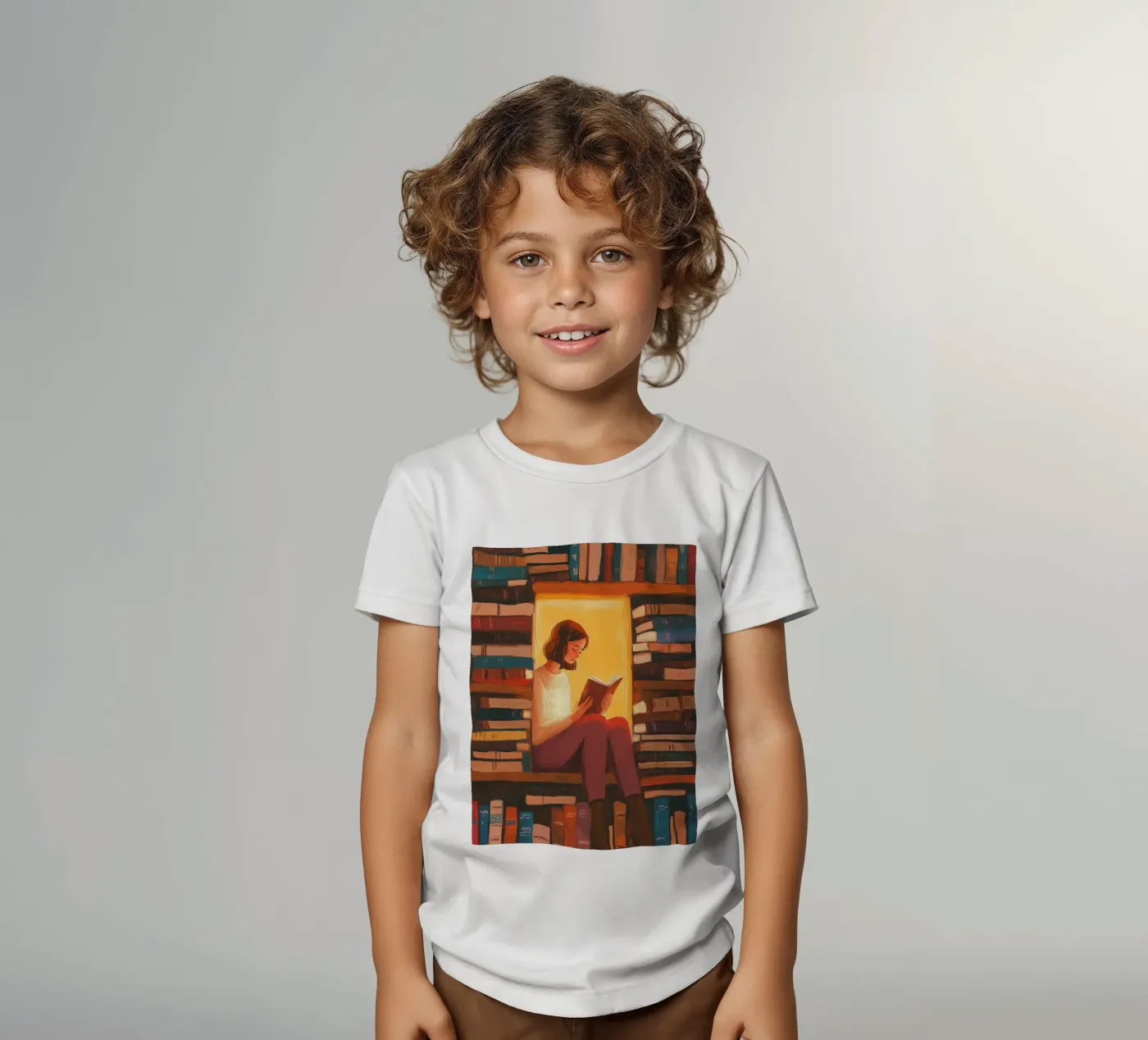 Cozy Library Reader t-shirt bambini da Freya