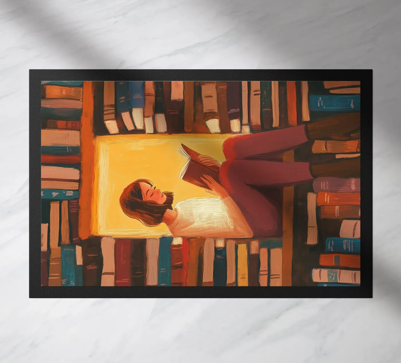 Cozy Library Reader Fußmatte von Freya