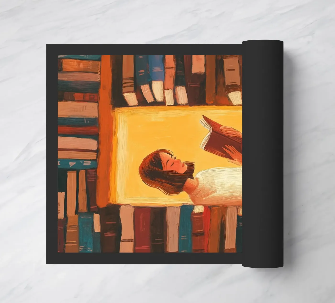 Cozy Library Reader Fußmatte von Freya