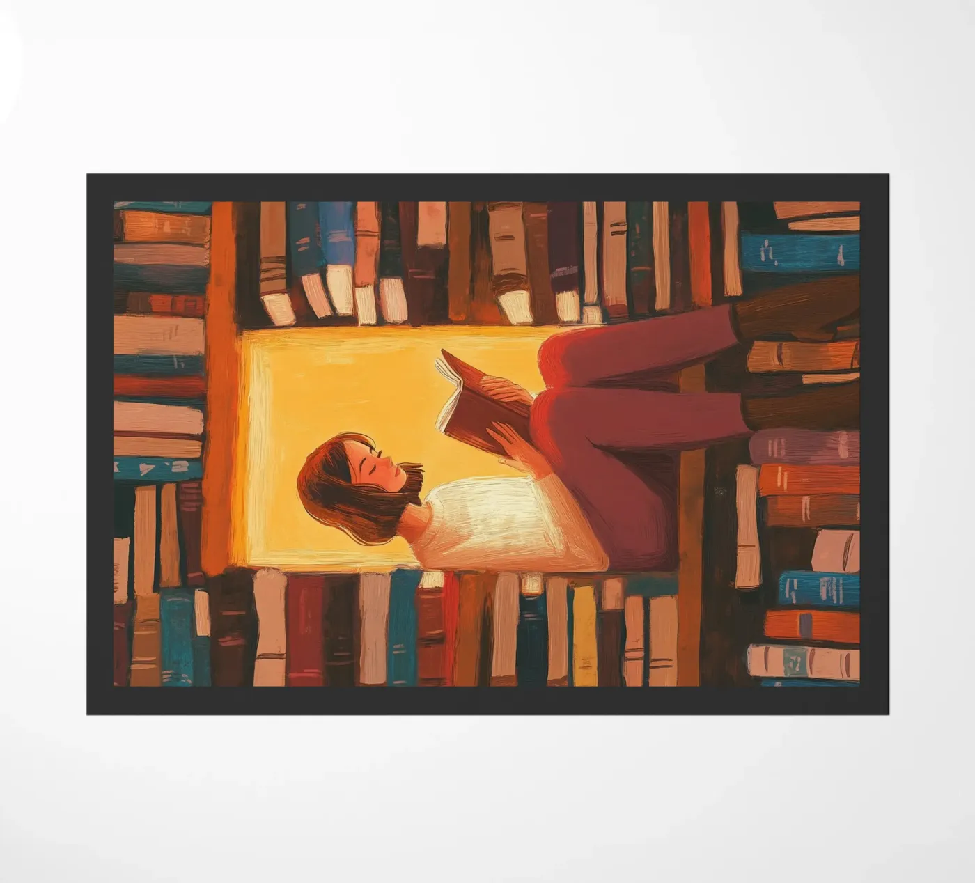 Cozy Library Reader Fußmatte von Freya