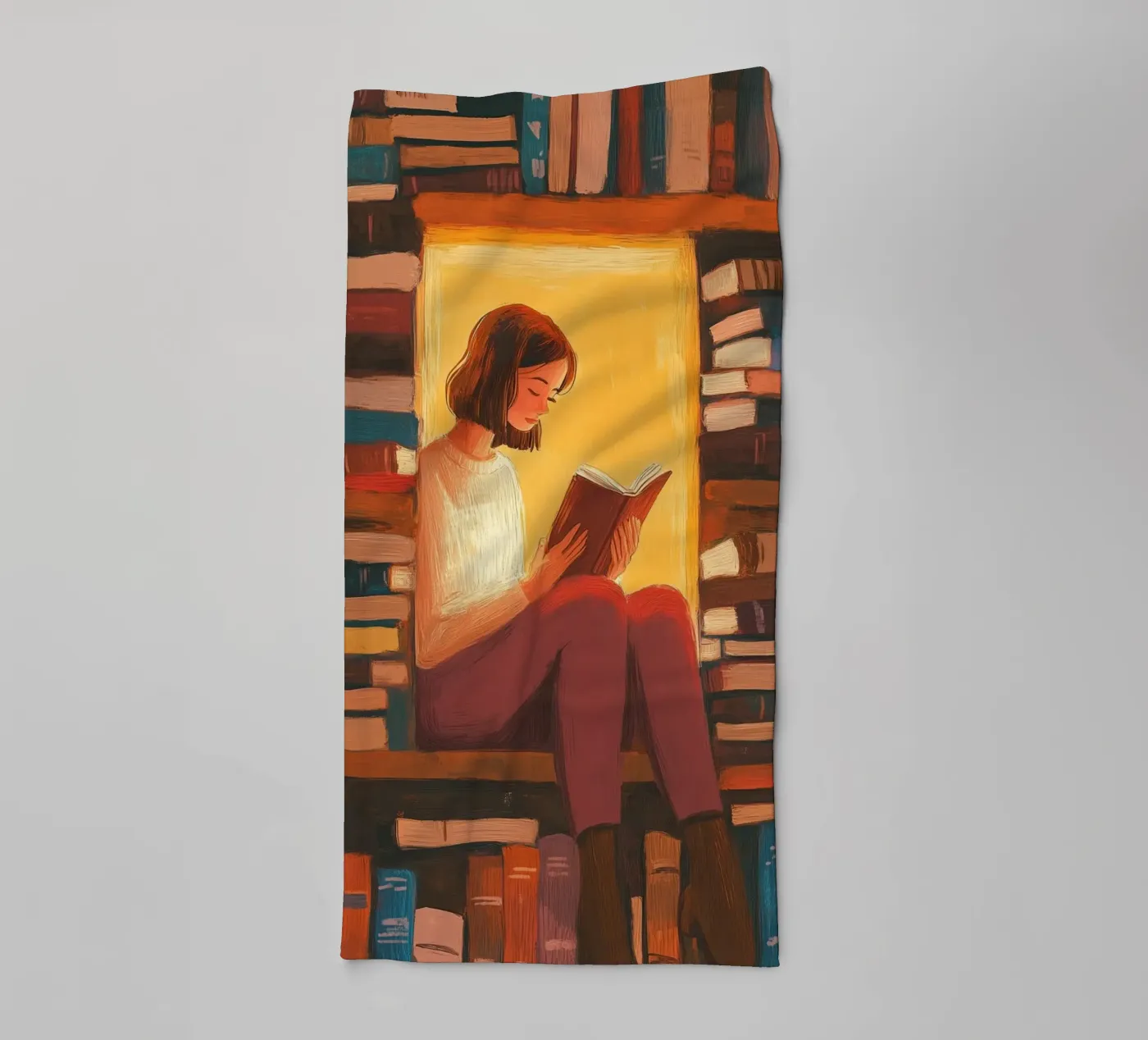 Cozy Library Reader badhanddoek van Freya