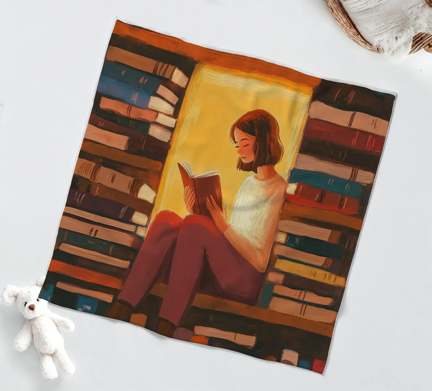 Cozy Library Reader Fleecedecke von Freya
