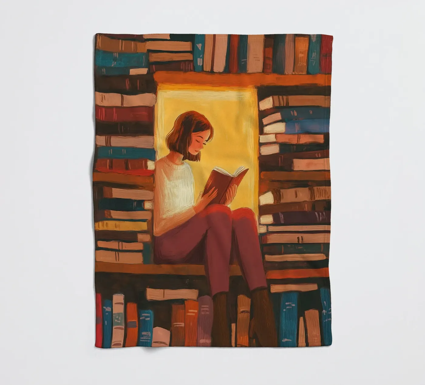 Cozy Library Reader Fleecedecke von Freya