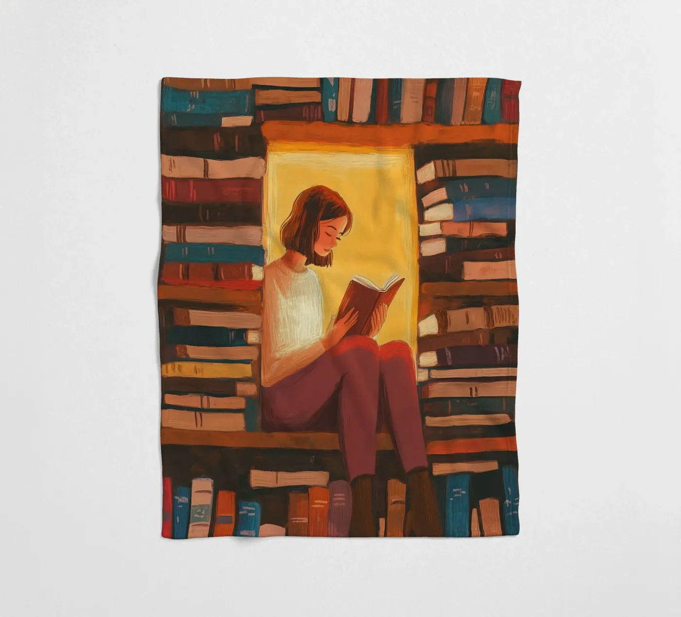 Cozy Library Reader Fleecedecke von Freya