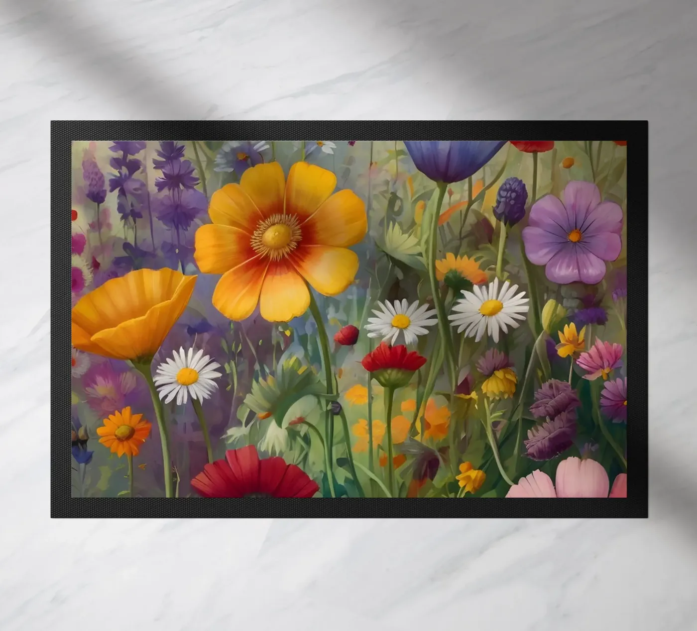 Wildflowers doormat by Charnwood Prints
